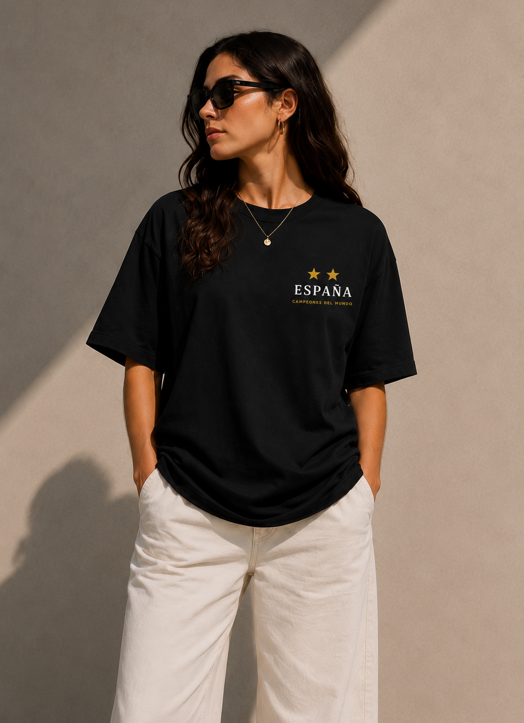 Camiseta oversize Campeones del Mundo España
