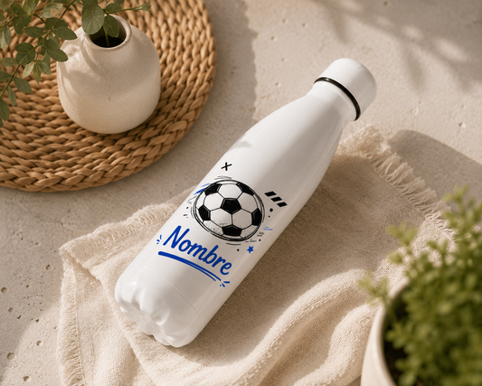 Botella de Acero Inoxidable Personalizada Fútbol - 500ml