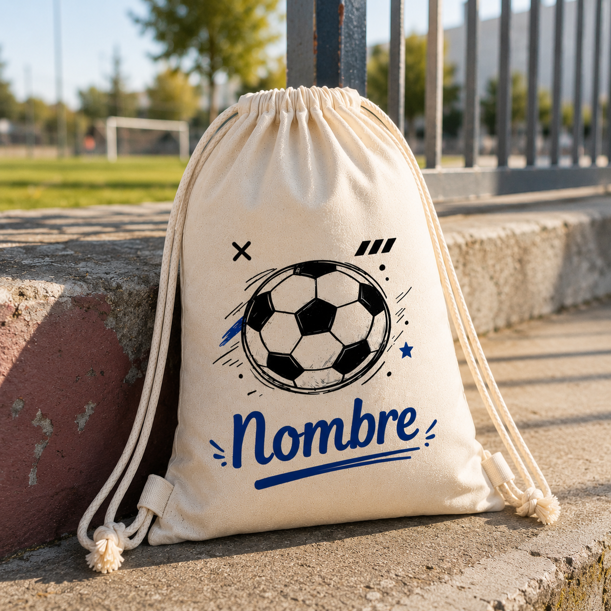 Mochila Infantil de Cuerdas Personalizada Fútbol
