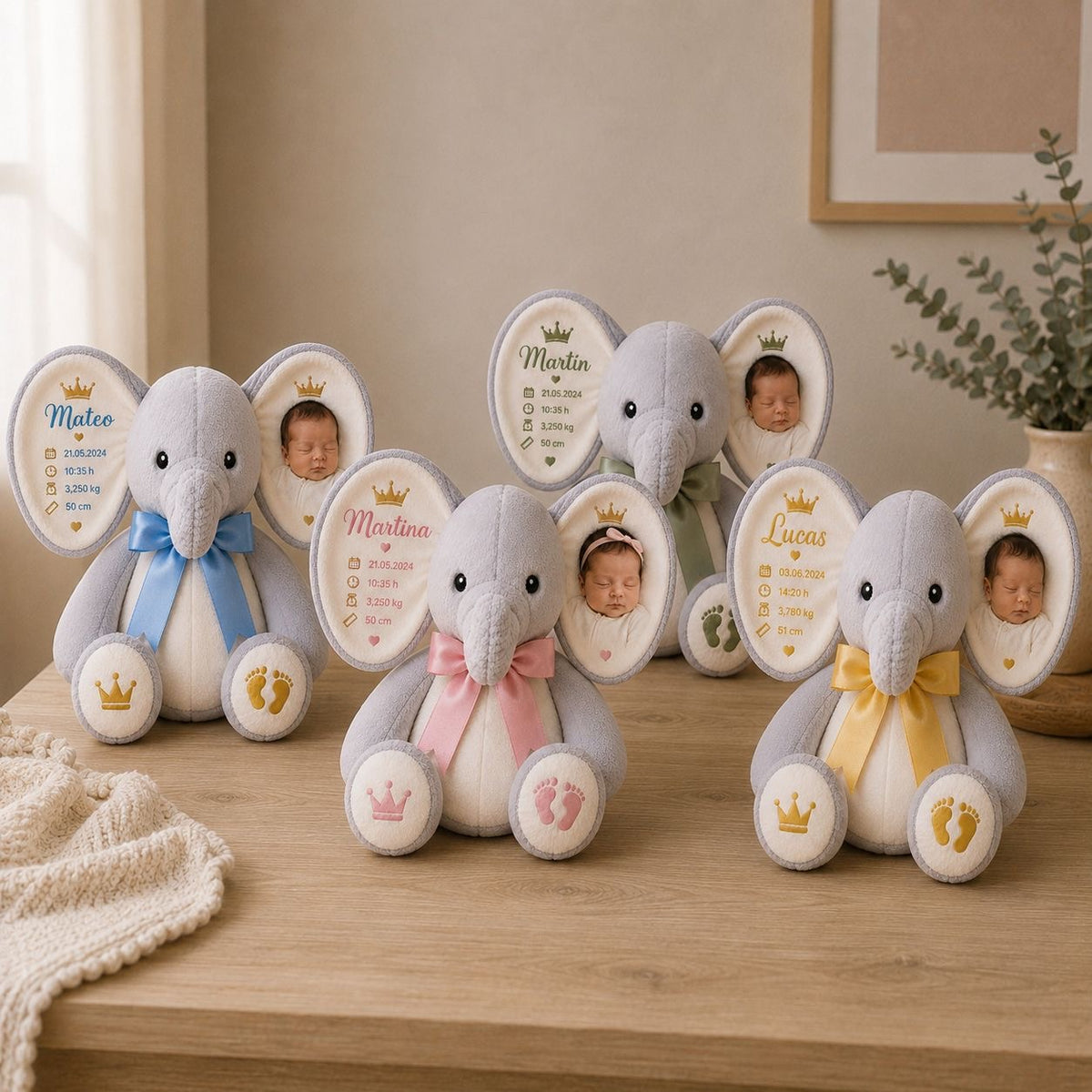 🐘 ELEFANTE MAXI PERSONALIZADO! 42 CM!