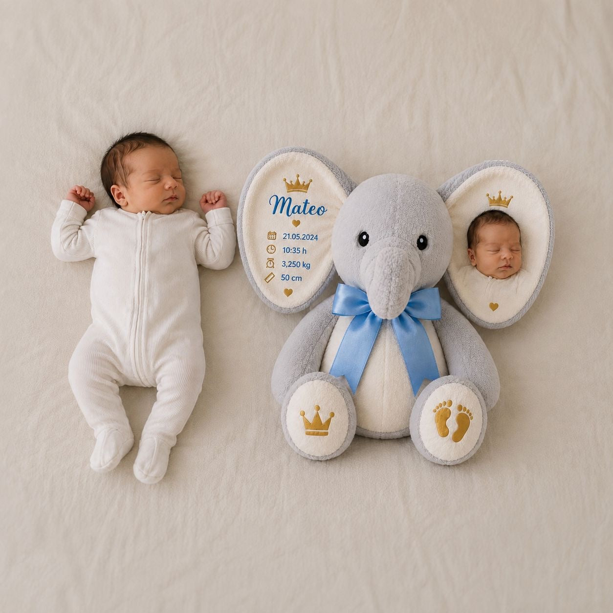 🐘 ELEFANTE MAXI PERSONALIZADO! 42 CM!