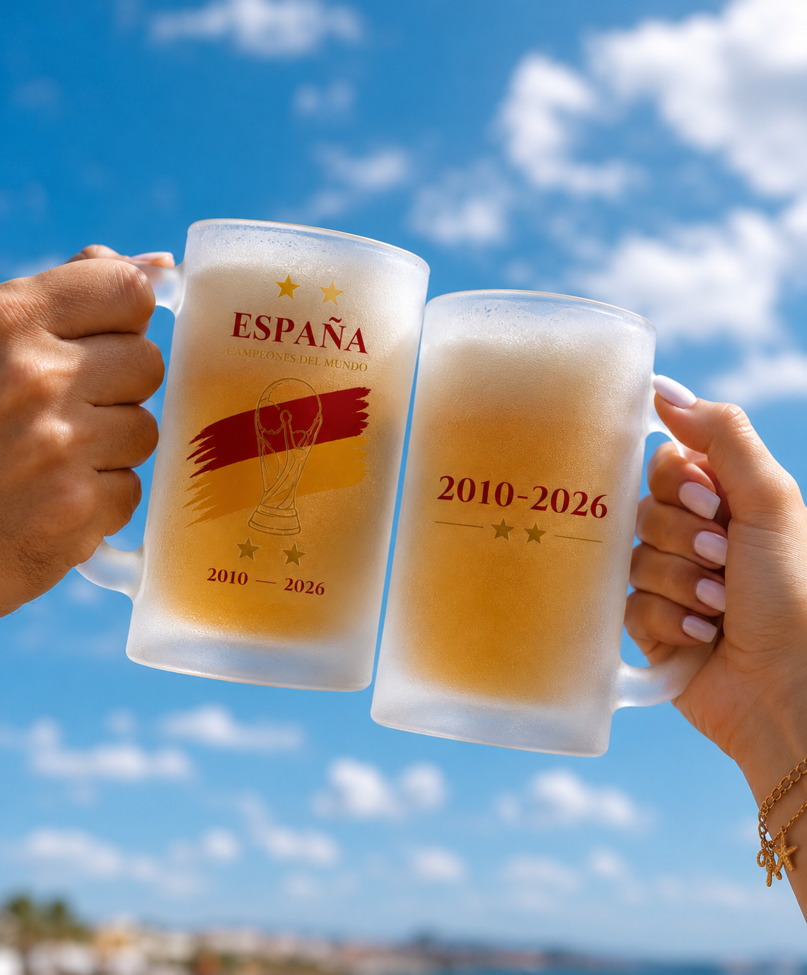 Jarra de cerveza España Campeones del Mundo