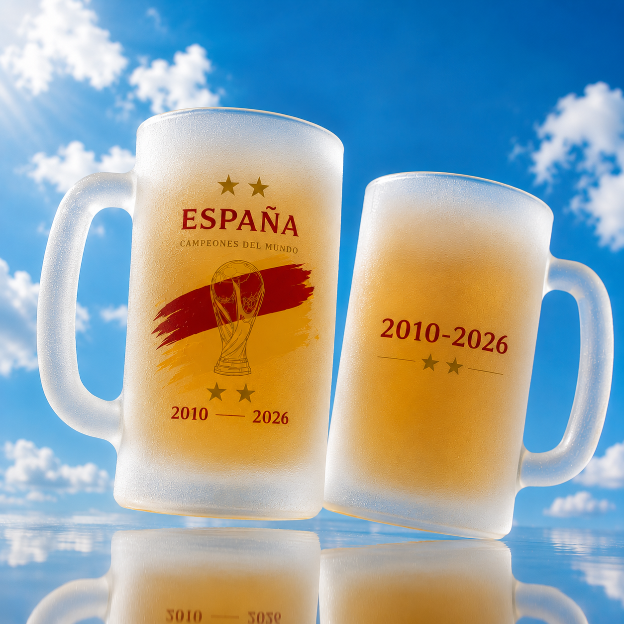 Jarra de cerveza España Campeones del Mundo