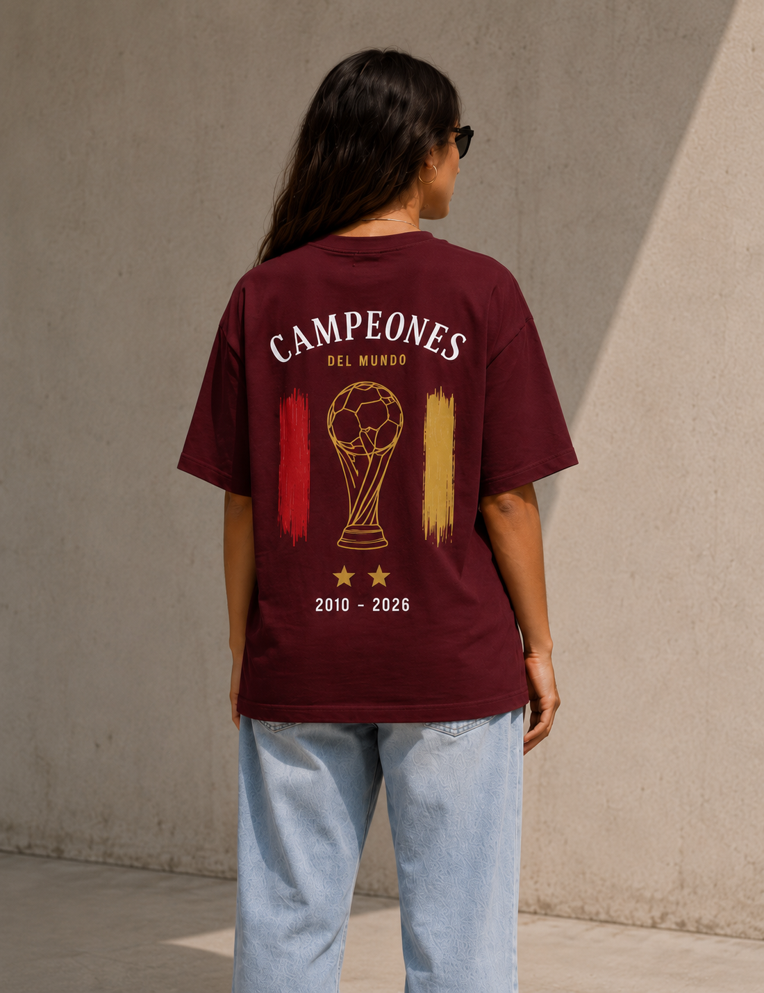 Camiseta oversize Campeones del Mundo España 2