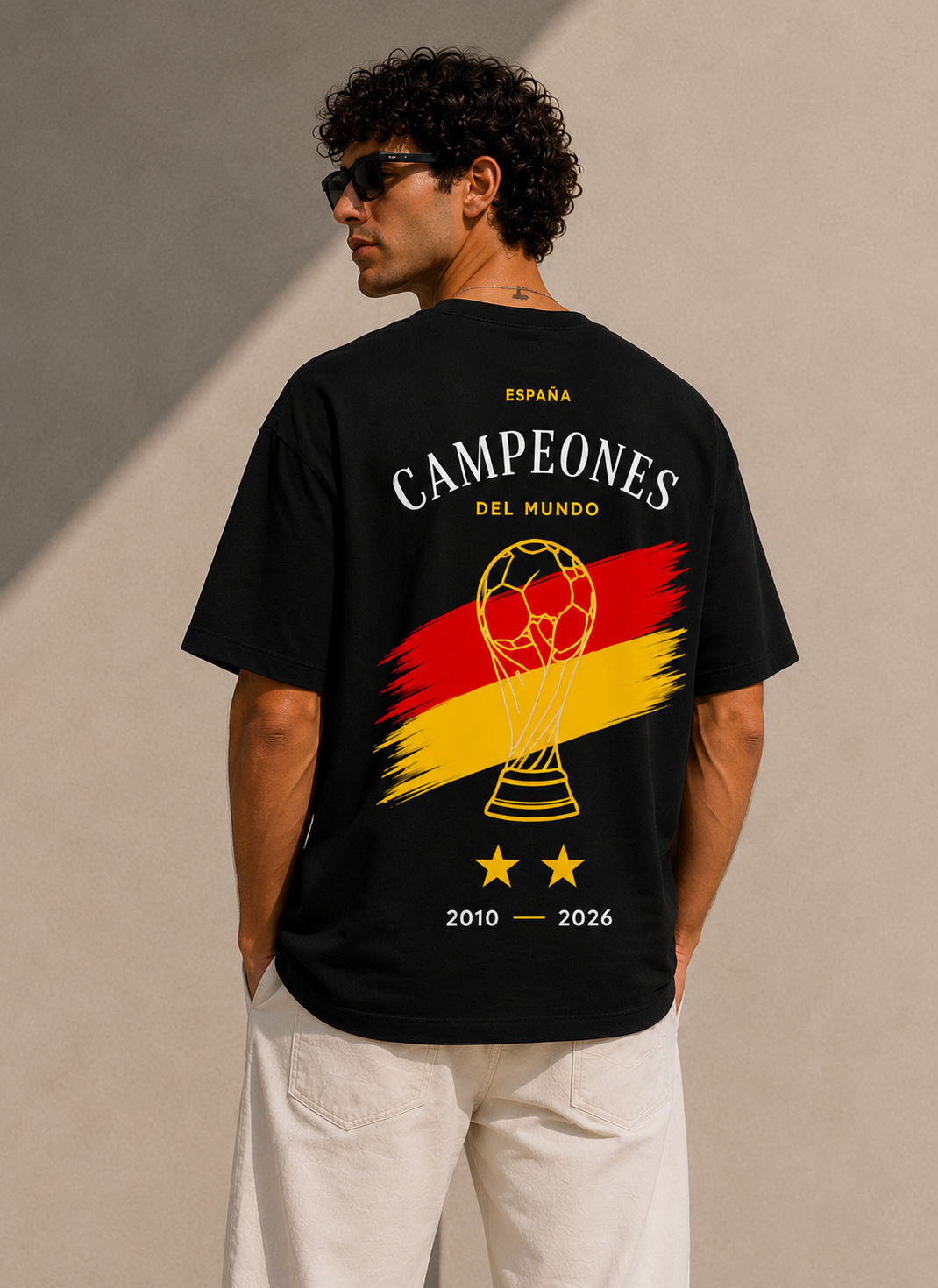 Camiseta oversize Campeones del Mundo España