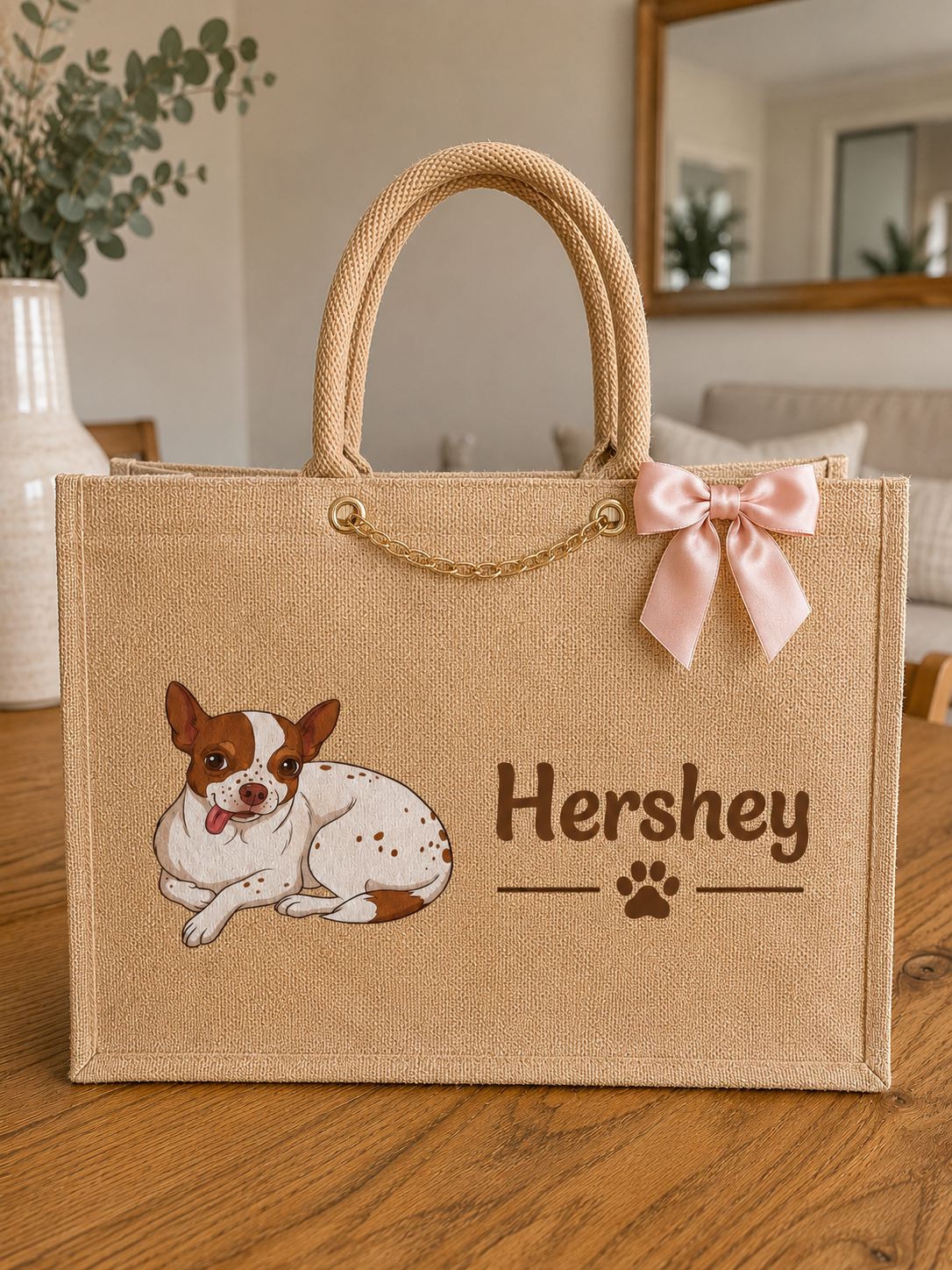 Bolso personalizado con la foto y nombre de tu mascota