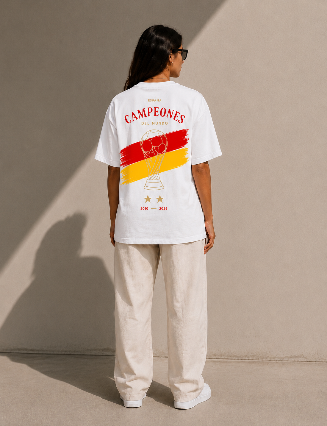Camiseta oversize Campeones del Mundo España