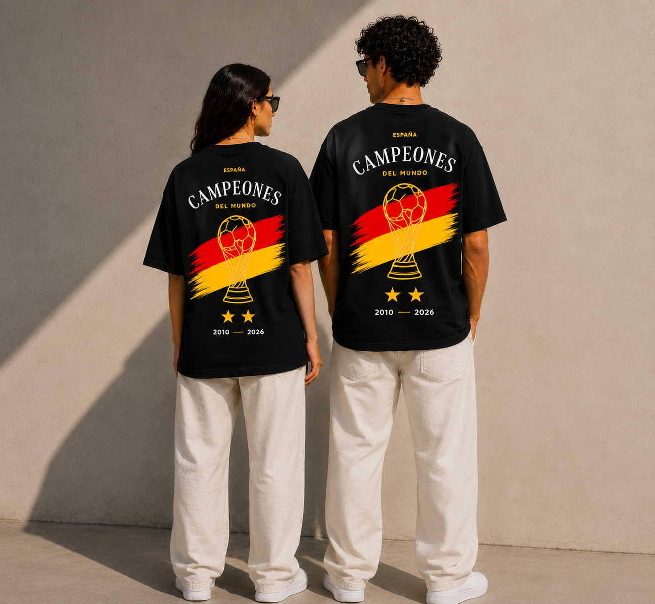 Camiseta oversize Campeones del Mundo España