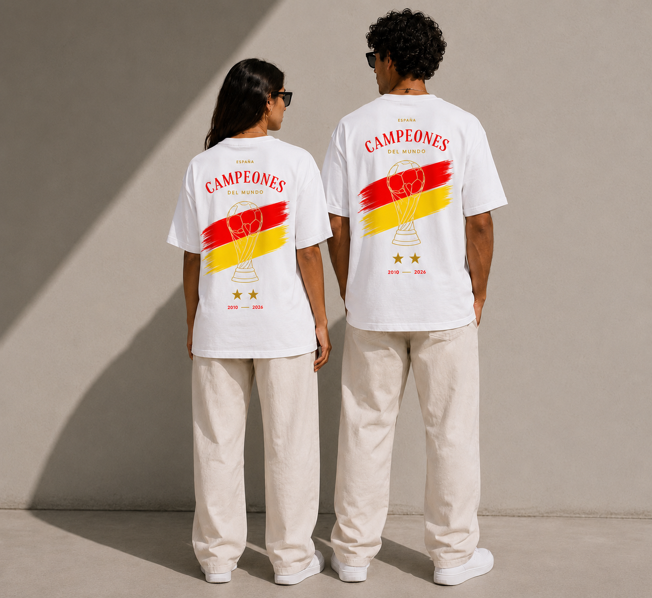 Camiseta oversize Campeones del Mundo España