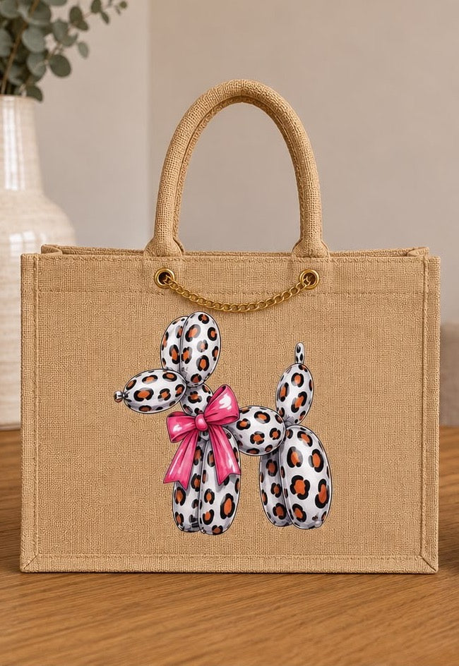Tote Bag de Yute Personalizada - Colección Animal print