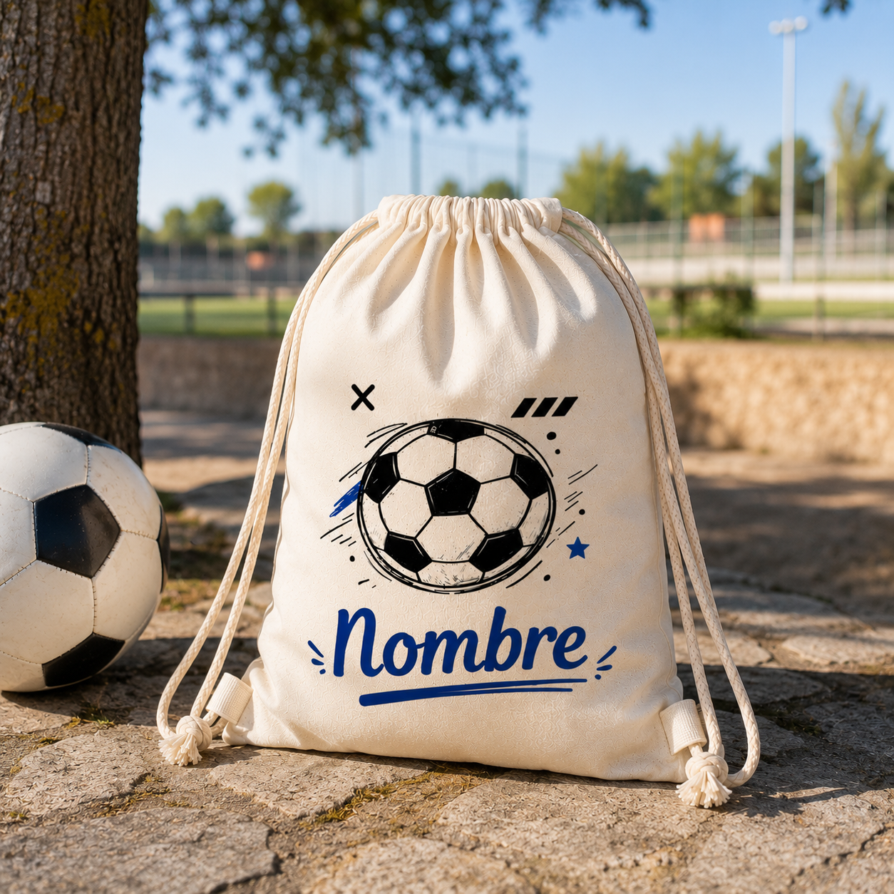 Mochila Infantil de Cuerdas Personalizada Fútbol