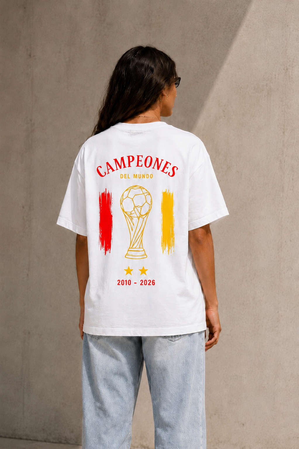 Camiseta oversize Campeones del Mundo España 2