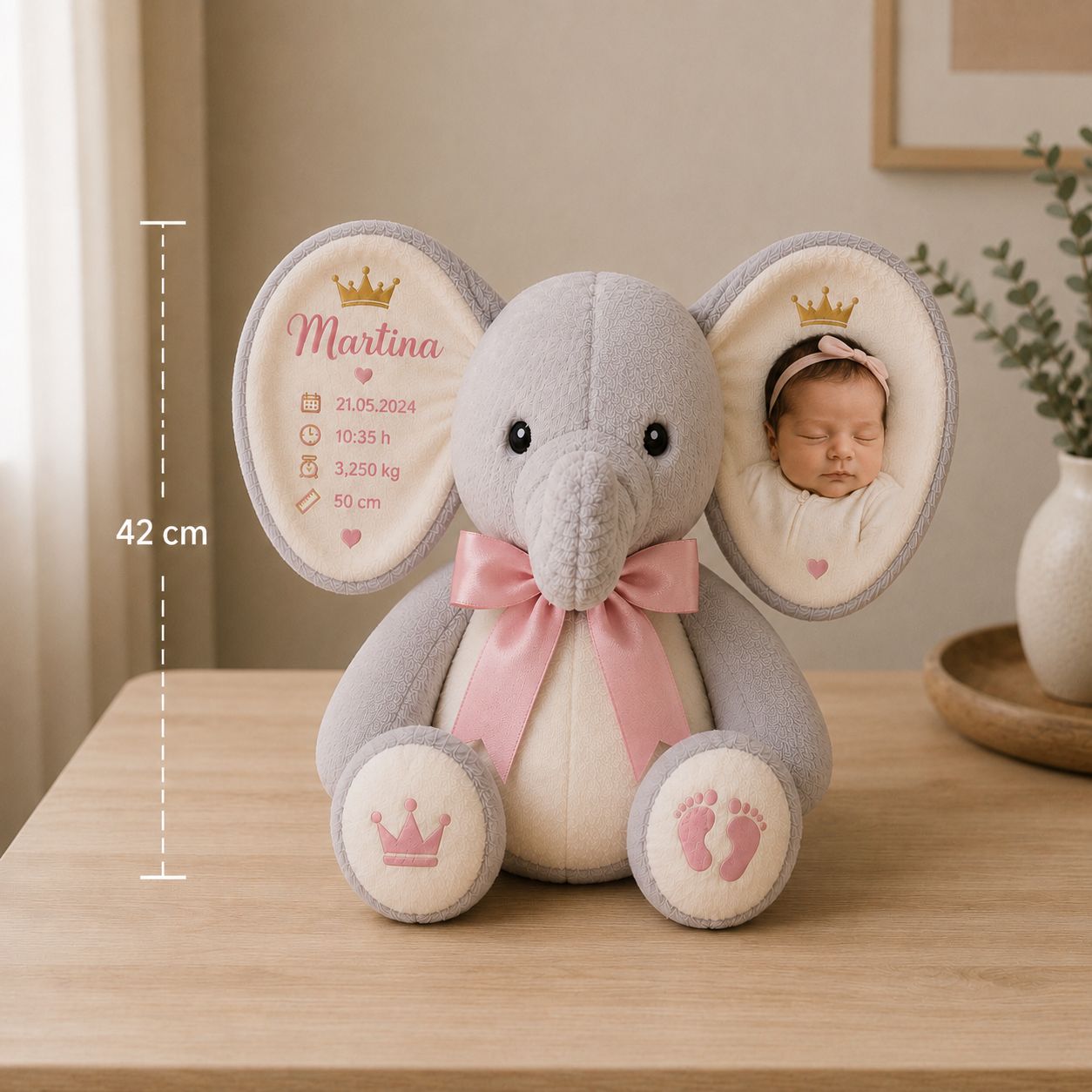 🐘 ELEFANTE MAXI PERSONALIZADO! 42 CM!